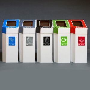 Pack of 5 Cardboard Recycling Bins