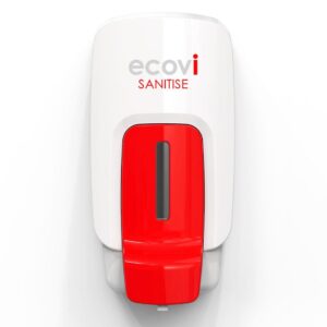 ecovi® 1L HAND SANITISER Dispenser - Red Handle