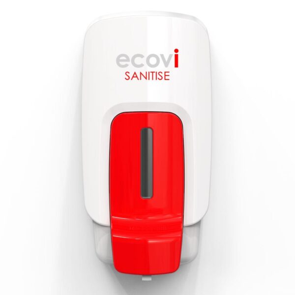 ecovi® 1L HAND SANITISER Dispenser - Red Handle