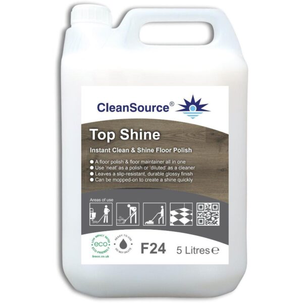 F24.5L CleanSource® TOP SHINE Floor Cleaner/Polish -5L