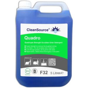 F32.5L CleanSource® QUADRO 4X Strength Scrubber Drier Detergent -5L
