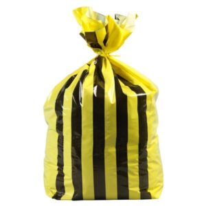 Yellow Tiger Stripe Bags 457x736x990mm (18x29x39") - 5 x 50