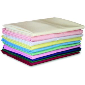 Flame Retardant Polyester Flat Sheet Single Bed LIGHT CREAM