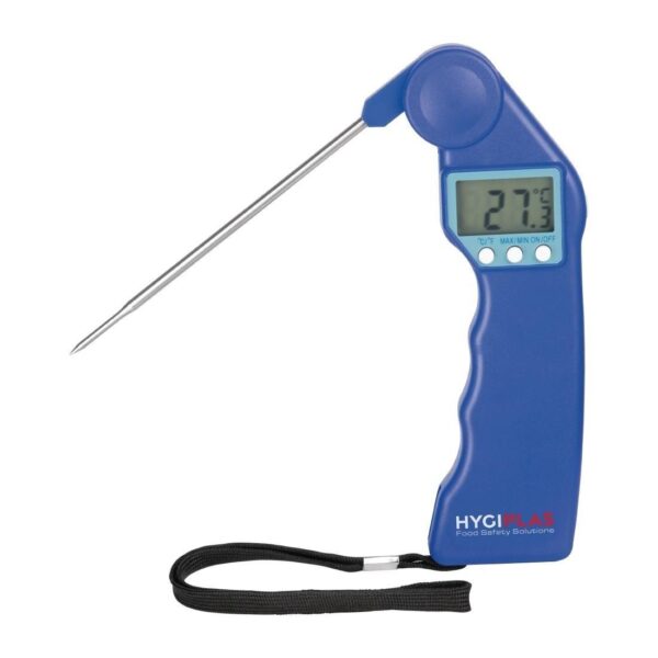 Blue Hygiplas Easytemp Folding Gourmet Thermometer