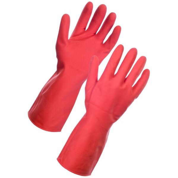 GR03-R-XL Red Rubber Gloves (XL) - Pair
