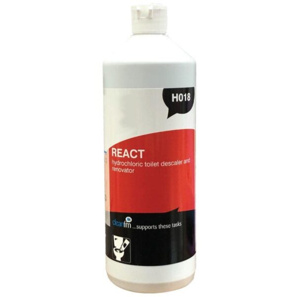 H018 REACT Acid Toilet Cleaner & Descaler-1L