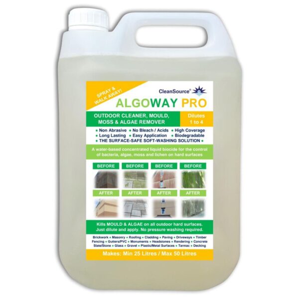CleanSource® ALGOWAY PRO (1+4) Outdoor Cleaner-5L