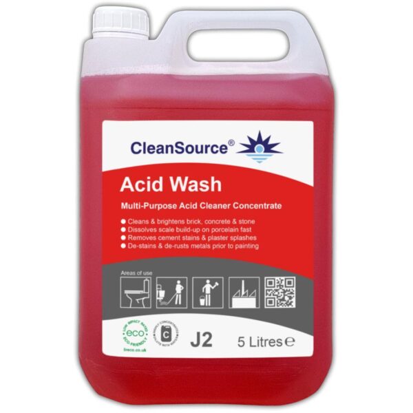 CleanSource® ACID WASH Acid Cleaner Concentrate-5L