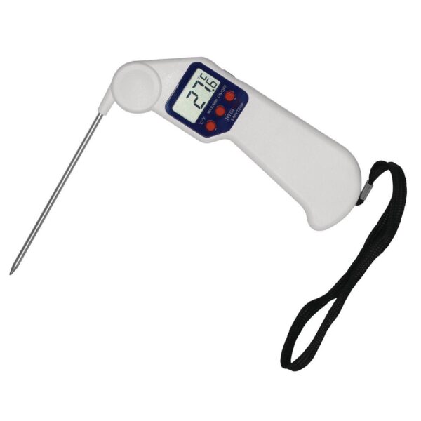 J242 White Hygiplas Easytemp Folding Gourmet Thermometer