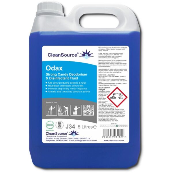 J34C.5 CleanSource® ODAX Odour Control Fluid-5L