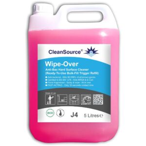 J4.5L CleanSource® WIPE-OVER Anti-Bac Cleaner -5L RTU Refill