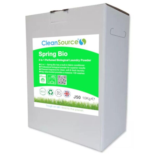 J50-BOX CleanSource® SPRING 2-in-1 BIO Laundry powder-10kg ecoBOX