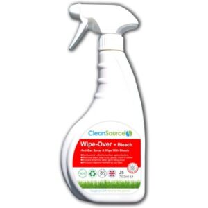 J5S.7 CleanSource® WIPE-OVER + BLEACH -750ml