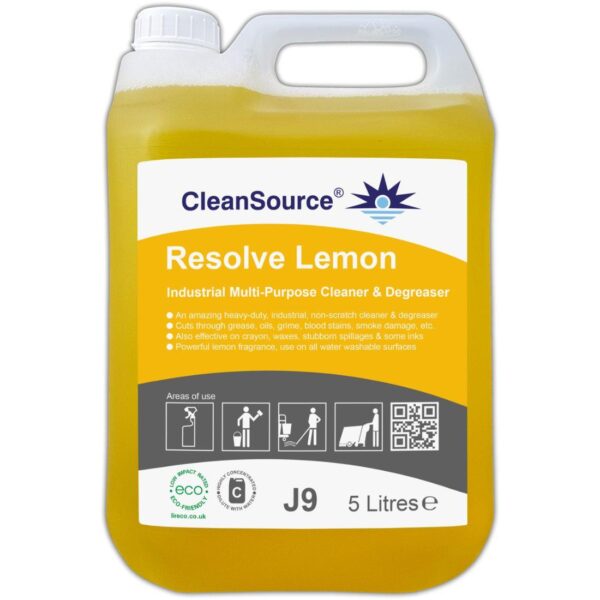 J9.5L CleanSource® RESOLVE LEMON Industrial MP Cleaner -5L