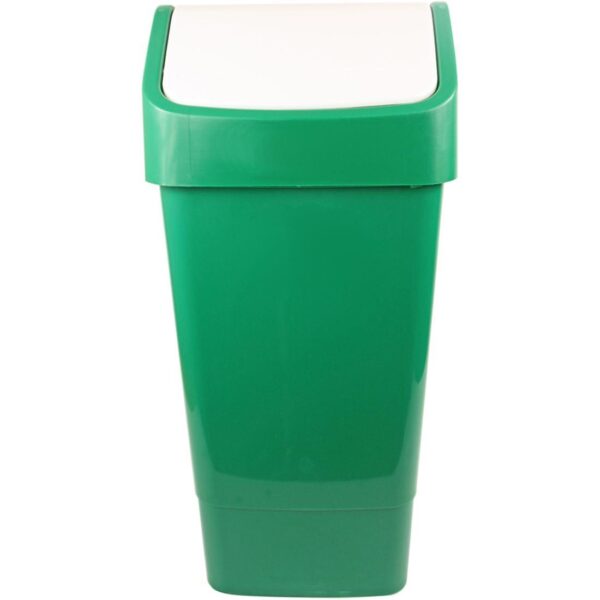 50L Lucy Swing Top Bin - Green