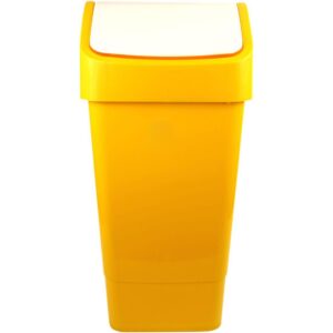 50L Lucy Swing Top Bin - Yellow