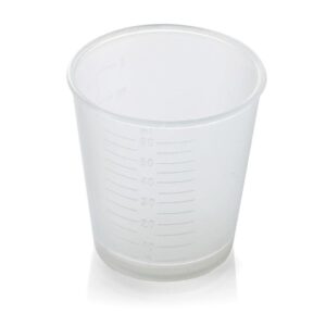 MEDPOT60ML 60ml Clear Plastic Medicine Pots / Medicine Measures (1x100)