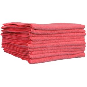 ecovi® 40cm 250gsm Medium Microfibre Cloth - Red (Pink)
