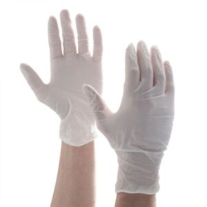 White Powder Free Nitrile Examination Gloves XL (1x100)