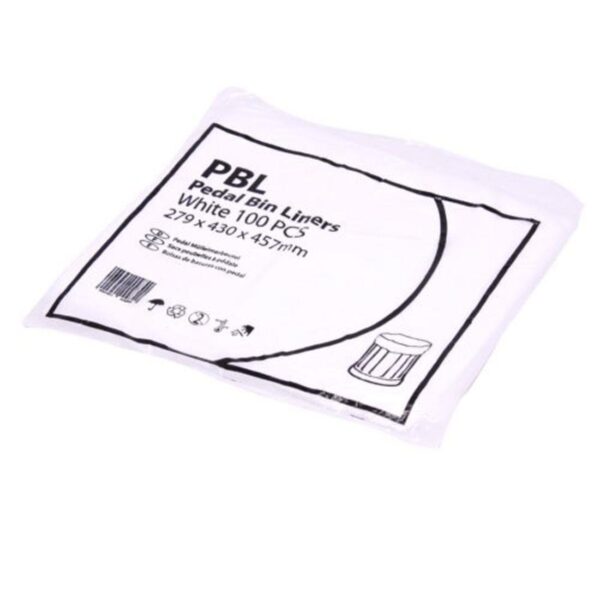 PBL envirosack® Standard White Pedal Bin Liners 10L (11x17x18") (1x1000)