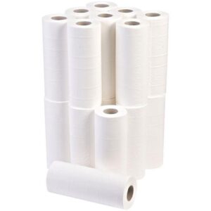 Perola® 2-ply White 10"/25cm Hygiene Rolls (1x18)