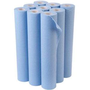 Perola® 2-Ply Blue 20"/50cm Blue Hygiene Rolls (1x9)