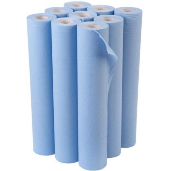 Perola® 2-Ply Blue 20"/50cm Blue Hygiene Rolls (1x9)