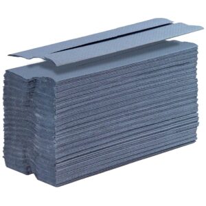 PHT201 Perola® C-fold Blue Hand Towels 1-Ply Eco. w23x25cm