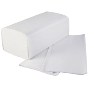 Perola® V/I Fold White Hand Towels 1-Ply w25x23cm (1x3600)