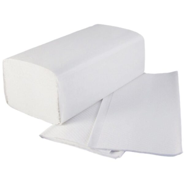 PHT226 Perola® V/I Fold White Hand Towels 1-Ply w25x23cm (1x3600)