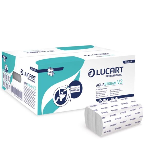 PHT227 Perola® FLUSHABLE V-Fold White Hand Towel 2-Ply (1x3150)