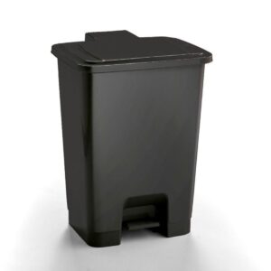 PLPED15B-K 15L Plastic Pedal Bin - Black