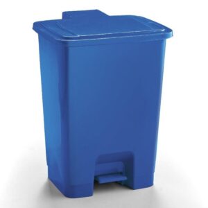 30L Plastic Pedal Bin - Blue