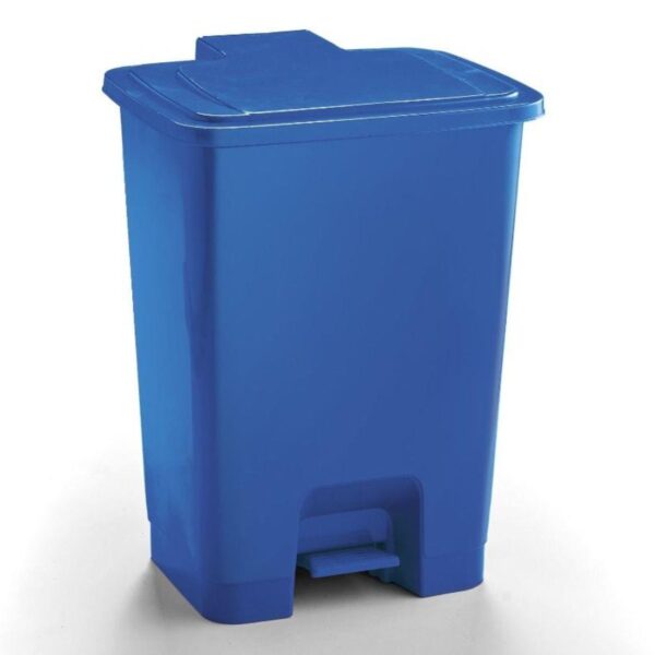 30L Plastic Pedal Bin - Blue