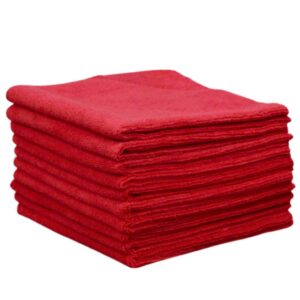 PMFC-RED Premium 300gsm Heavyweight Microfibre Cloth - RED (Not Pink)!