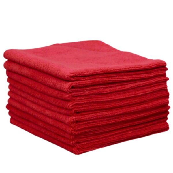 PMFC-RED Premium 300gsm Heavyweight Microfibre Cloth - RED (Not Pink)!