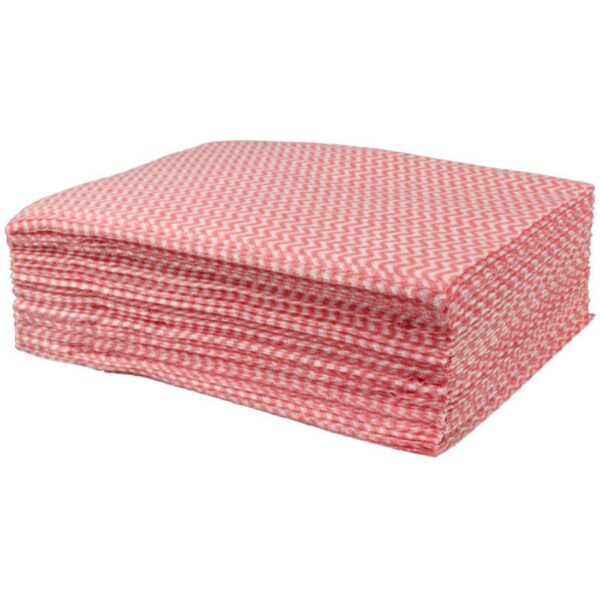 42x35cm JayTex Non-Woven Cloths 35gsm - Red (1x50)