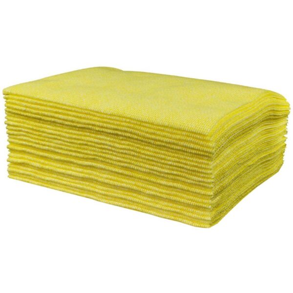 PNW805-YL 50x35cm VelTex Anti-Bac Non-Woven Cloths - Yellow (1x25)
