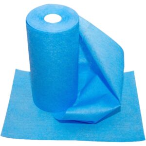 PNW809-BL BLUE Disposable Microfibre Cloth on Roll (1x125)