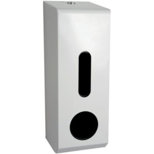Perola® TRIO White Metal Triple Conv. T/Roll Dispenser