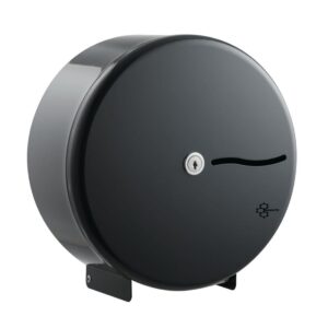Perola® Graphite Metal 10" Mini Jumbo Toilet Roll Dispenser
