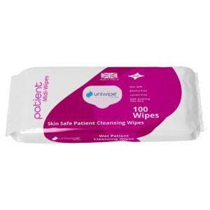 Patient Skin Safe Moist Cleansing Wipes PACKET 18.5 x 20cm (1x100)