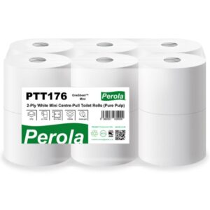 PTT176 Perola® Centrefeed System Toilet Rolls MINI (1x12)
