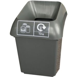 Bison 30L Recycling Bin / Dark Grey Lid