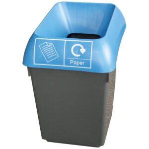 Bison 30L Recycling Bin / Yellow Lid
