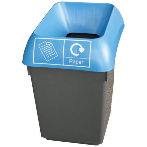 Bison 30L Recycling Bin / Yellow Lid