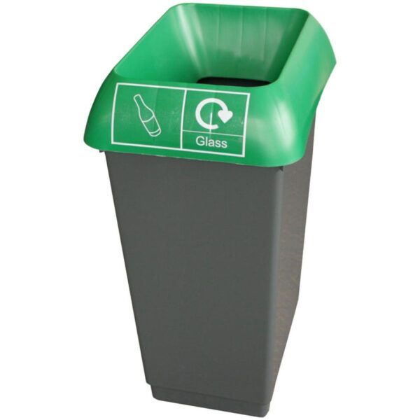 Bison 50L Recycling Bin / Green Lid