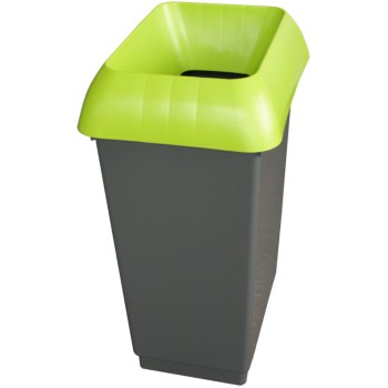 Bison 50L Recycling Bin / LIME Lid