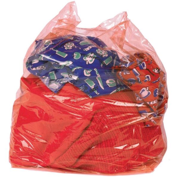 envirosack® 18x24x26" Red Laundry Sacks - Dissolving Strip (1x200)