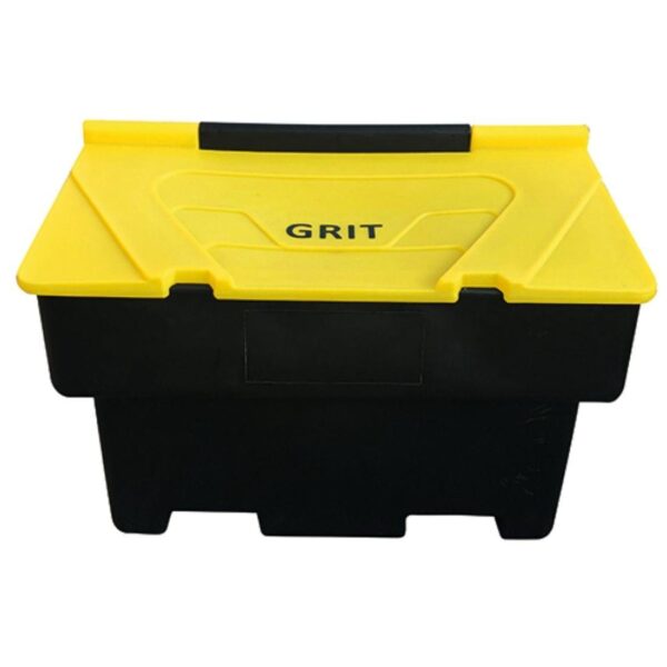 RW0005-B-Y 210L HD Stackable Grit Bin - Black Bin / Yellow Lid